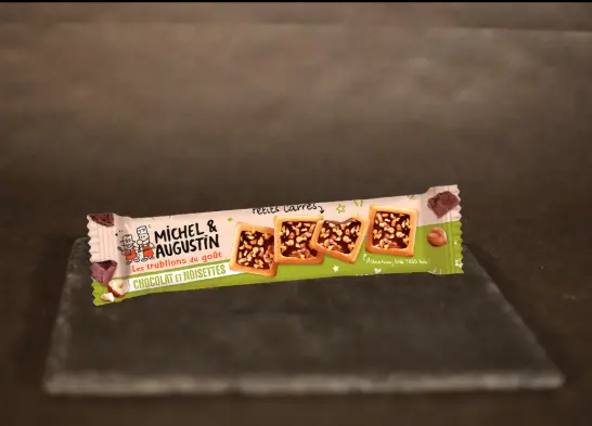 Carré choco noisettes Michel et Augustin 