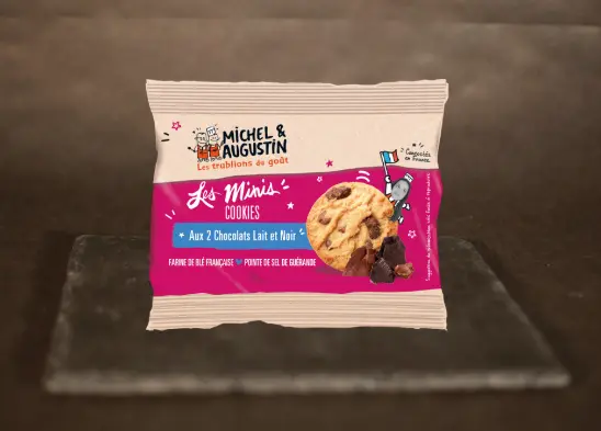 Minis cookies aux 2 chocolats Michel et Augustin