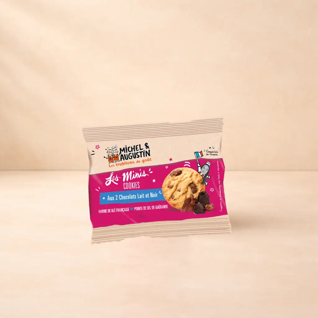 Minis cookies aux 2 chocolats Michel et Augustin