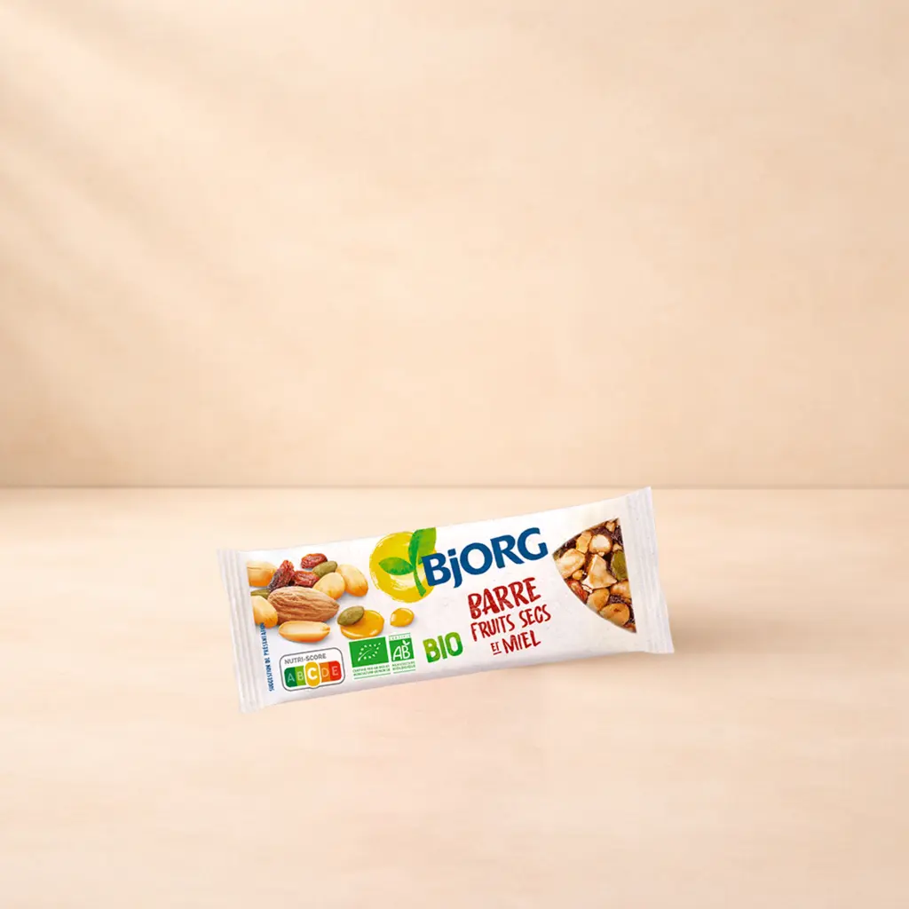 Barre fruit secs et miel BJORG BIO