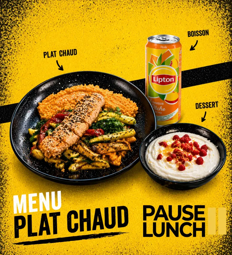 Menu plat chaud à partir de: