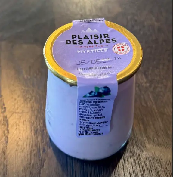 Yaourt Plaisir des Alpes Myrtille