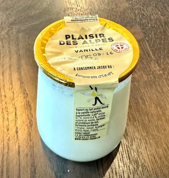 Yaourt Plaisir des Alpes Vanille