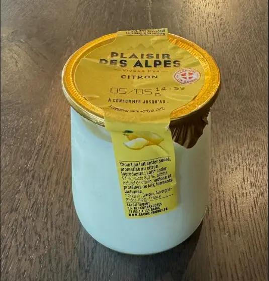 Yaourt Plaisir des Alpes Citron