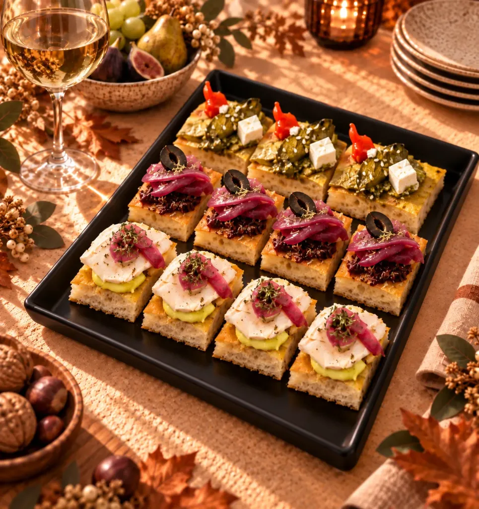 Focaccias Poulet / Végé 3 saveurs 32 pièces