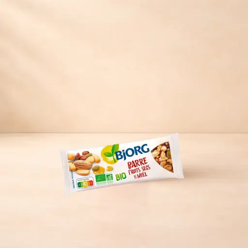 Barre fruit secs et miel BJORG BIO